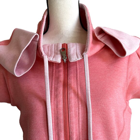 TOMMY BAHAMA Sport Sun Fade Coral Pink Full-Zip Sweatshirt Women’s Large - Picture 7 of 11